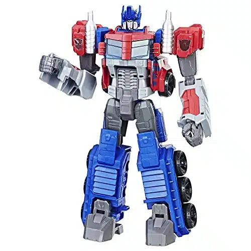 Transformers Toys Heroic Optimus Prime Action Figure   Timeless Large Scale Figure, Changes into Toy Truck   Toys for Kids and Up, inch (Amazon Exclusive)
