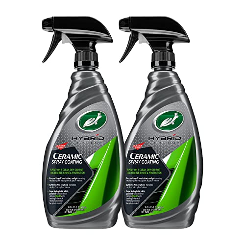Turtle Wax Hybrid Solutions Ceramic Spray Coating, Incredible Shine & Protection for Car Paint, Extreme Water Beading, Safe for Cars, Trucks, Motorcycles, RV's & More, oz. (Pack of )