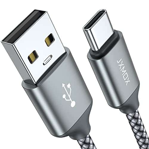 USB Type C Cable,USB A to USB C A Fast Charging (ft Pack) Braided Charge Cord Compatible with Samsung Galaxy SSSPlus,Note ,AAA,LG GGVV,Moto ZZ(Grey)