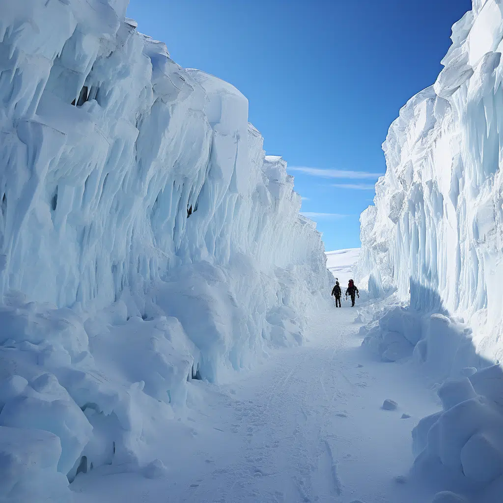 antarctica ice wall