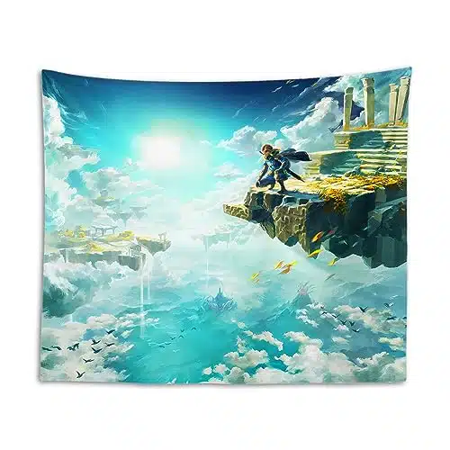 AKAJTSW The Legend of Zelda Tears of The Kingdom Tapestry Wall Handing Backdrop for Birthday Party Bedroom Decoration Boy Gifts, '' x ''