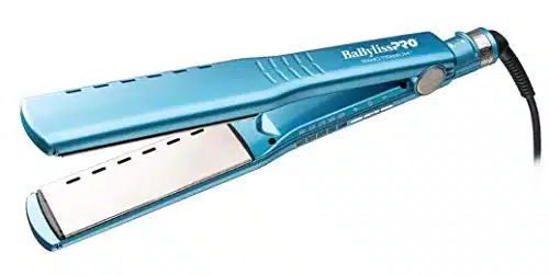 BaBylissPRO Nano Titanium Ionic Flat Iron Hair Straightener, Hair Straightener Iron for Smooth, Shiny, Frizz  Free Hair and All Hair Types