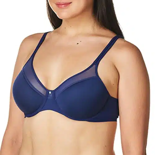 Bali womens Bali Women's One Smooth Ultra Light Convertible DfFull Coverage Bra, In the Navy, D US