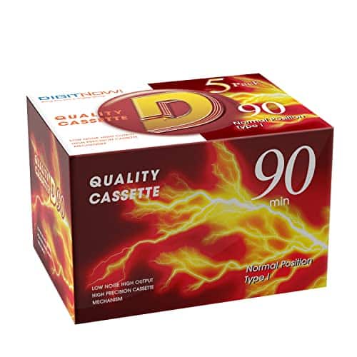 Blank Audio Cassette Tapes Normal Position Cassettes Low Noise High Output in Recording Time, Suitable for Voice Music Everyday Recording (Pack)
