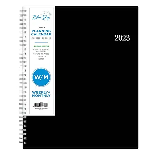 Blue Sky eekly and Monthly Planner, January   December, x , Flexible Cover, Wirebound, Enterprise ()