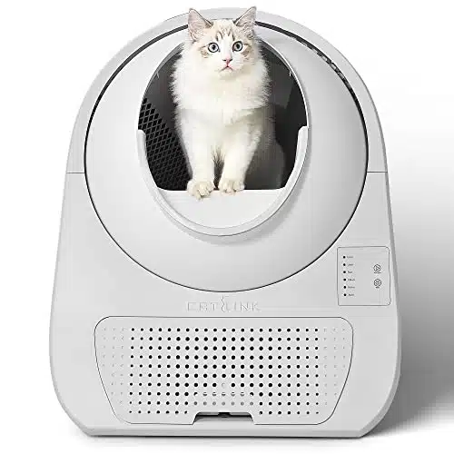 CATLINK Self Cleaning Cat Litter Box, Automatic , Double Odor Removal, Robot Litter Box for Cats from to pounds (Young Version)