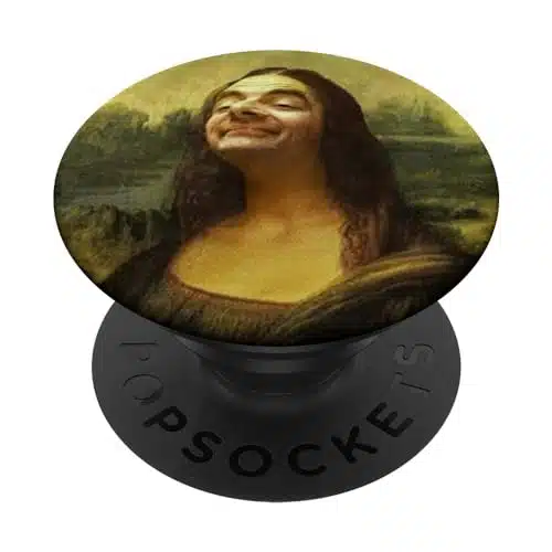 Classical Art Funny Male Face Cringe Mister Lisa Weird Gift PopSockets PopGrip Swappable Grip for Phones & Tablets PopSockets Standard PopGrip