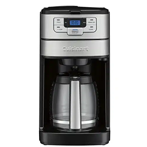 Cuisinart DGB Automatic Grind and Brew Cup Coffeemaker with Cup Setting and Auto Shutoff, BlackStainless Steel