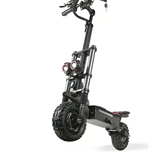 Electric Kick Scooter High Power Dual Drive  Motor,Up to PH & iles Range, Vacuum Off Road Tire, Adult Electric Scooter with Foldable Seat Removable