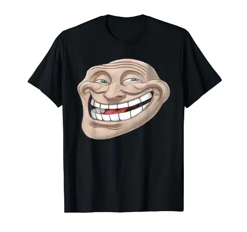 Epic Troll Face T Shirt  Realistic Design Dank Meme Tee