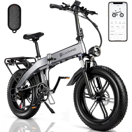 Folding Electric Bike for Adults Peak BAFABG Motor PH V AH Battery iles Range Foldable Ebikes for Adults Electric Bicycle Inch Fat Tire E Bike with Hydraulic Disc Brake APP Control