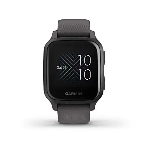 Garmin Venu Sq, GPS Smartwatch with Bright Touchscreen Display, Up to Days of Battery Life, Slate (Renewed)