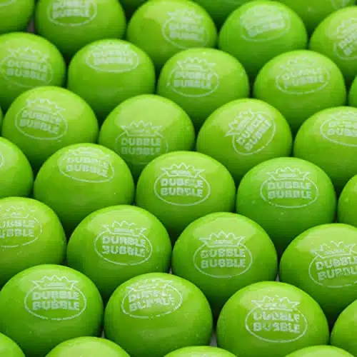Gumballs for Gumball Machine   Inch Large Gumballs   Green Apple Flavored Bubble Gum Green Gumballs   Kids Gum   Bulk Gum Balls Lb