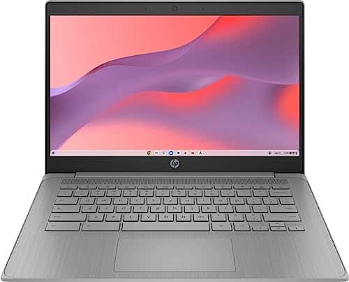 HP Newest Chromebook Laptop, Inch Display, Intel Celeron NProcessor, GB RAM, GB eMMC, Intel UHD Graphics , WiFi, Bluetooth, Chrome OS, Modern Gray