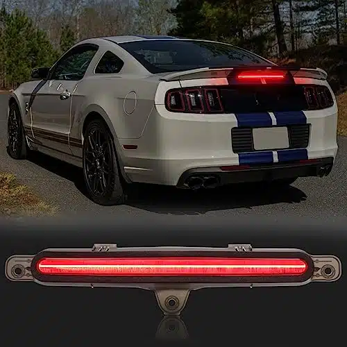 HTZCMOTO Smoked rd Third Brake Light Compatible with Mustang , ARAA, ARAA, LED High Mount Brake Light