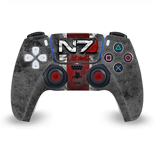 Head Case Designs Officially Licensed EA Bioware Mass Effect NLogo Distressed Graphics Vinyl Faceplate Sticker Gaming Skin Decal Cover Compatible with Sony Playstation PSDualSense Controller
