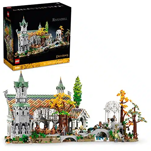 LEGO Icons The Lord of The Rings Rivendell Building Model Kit for Adults, Construct and Display a Middle Earth Valley with inifigures, A Great Gift for LOTR Fans and Movie Lovers,