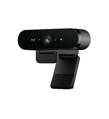 Logitech Brio K Webcam, Ultra K HD Video Calling, Noise Canceling mic, HD Auto Light Correction, Wide Field of View, Works with Microsoft Teams, Zoom, Google Voice, PCMacLaptopMacbookTablet