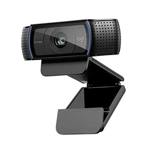 Logitech Cx HD Pro Webcam, Full HD pfps Video Calling, Clear Stereo Audio, HD Light Correction, Works with Skype, Zoom, FaceTime, Hangouts, PCMacLaptopMacbookTablet   Black