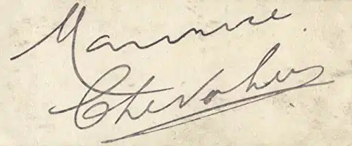 Maurice Chevalier   Signature