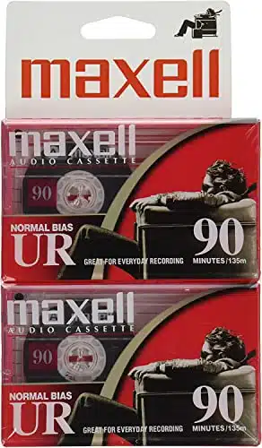 Maxell  , Blank Audio Recording Cassette Tapes   Protective Cases, Low Noise & in Total Length (in Per Side)   Ideal for Music, Voice Recordings & Portable Use   One Color, One Size