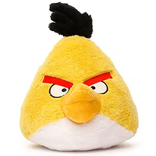 Mighty Mojo Angry Birds   Chuck   Yellow Bird   Inch Collectible Plush Doll   Officially Licensed   Super Soft, Cuddly Doll for Kids and Adults   Original Series