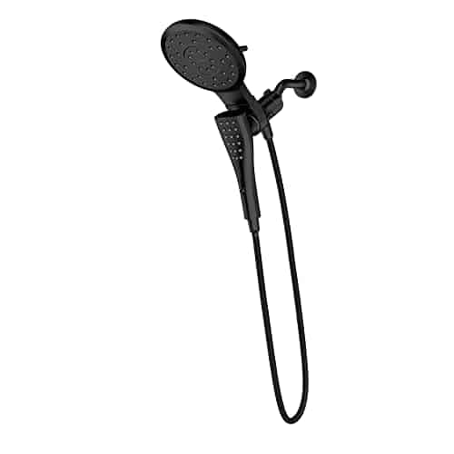 Moen Verso Matte Black Eight Function Diameter Spray Head and Handshower Combo Featuring Hose, CBL