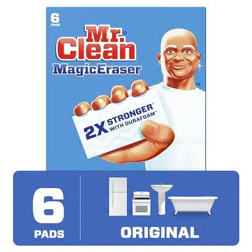 Mr. Clean Magic Eraser Original Cleaning Pads with Durafoam, White, Count