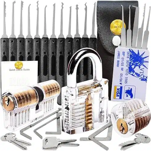 Pcs Stainless Set Padlock Lock Set with Key Anti Rust Storage Lock Set Picks Set for Storage Unit shed Garage and Fence