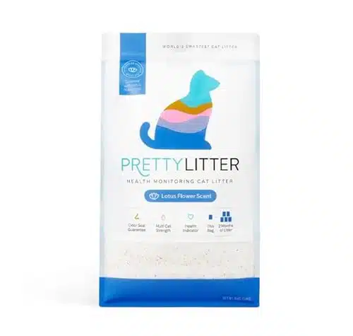 PrettyLitter Lotus Flower Scented Health Monitoring Cat Pet Litter (lbs)