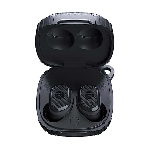 Raycon Impact Earbuds Military Grade Impact Resistant, IPBluetooth Earbuds with Stereo Sound, Hours of Battery Life, Active Noise Cancellation (Black)