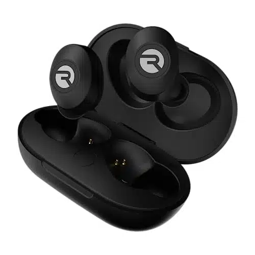 Raycon The Everyday Bluetooth Wireless Earbuds with Microphone  Stereo Sound in Ear Bluetooth Headset True Wireless Earbuds Hours Playtime (Matte Black)
