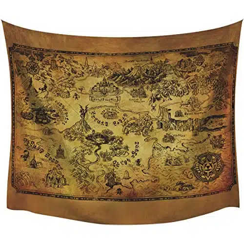 RoomMates TAPLG Legends Of Zelda Map Tapestry