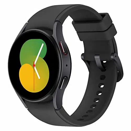 SAMSUNG Galaxy WatchBespoke Edition mm Bluetooth Smartwatch, Body, Health, Fitness, Sleep Tracker, Improved Battery, Sapphire Crystal Glass, US Version, Graphite Ridge Sport Band, Black