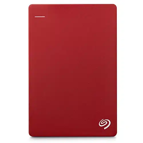 Seagate Backup Plus Slim Portable (TB) USB External Hard Drive   Red