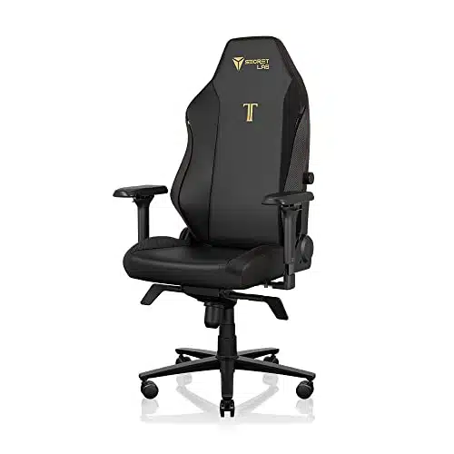 Secretlab Titan Evo Stealth Gaming Chair   Reclining, Ergonomic & Comfortable Computer Chair with D Armrests, Magnetic Head Pillow & ay Lumbar Support   Black   Hybrid Leather