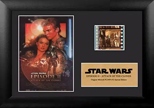 Star Wars Episode II Attack of the Clones Authentic mm Film Cells Special Edition Display