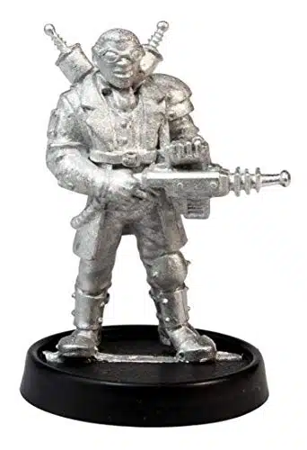 Stonehaven Miniatures Male Human Mad Scientist Miniature Figure, mm   % Pewter Metal   Includes Slotted Creator Base   for mm Scale Table Top War Games   Designed & Made in USA