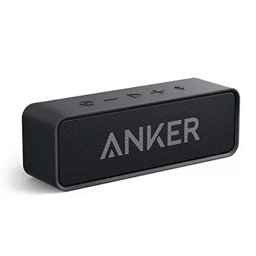 Upgraded, Anker Soundcore Bluetooth Speaker with IPXaterproof, Stereo Sound, H Playtime, Portable Wireless Speaker for iPhone, Samsung and More