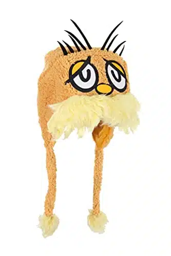 elope Dr. Seuss Lorax Costume Hoodie Hat for Adults & Kids