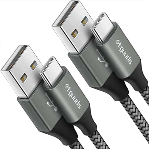 etguuds Pack ft USB C Cable A Fast Charge, USB A to Type C Charger Cord Braided Compatible with Samsung Galaxy Ae AAAA, SSSSPlus SE, Note , Moto GG