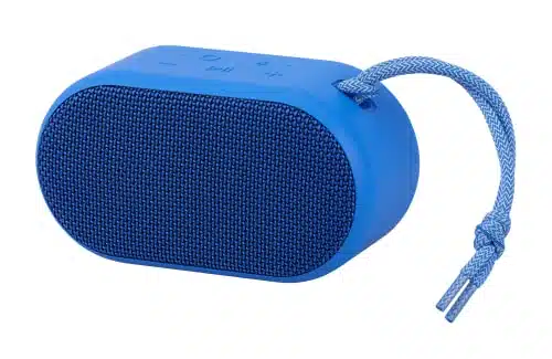 onn. Portable Waterproof Rugged Bluetooth Speaker, Cobalt