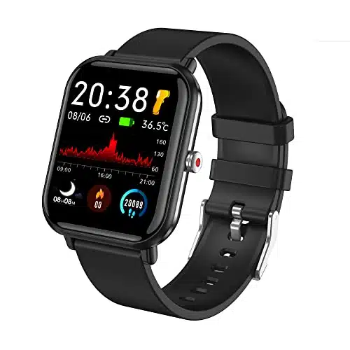 tamispit Smart Watch, Fitness Tracker with Sports Modes, ATM Swimming Waterproof, Monitor Step Calorie Counter, Touchscreen Smartwatch Fitness Watch for Android iPhone
