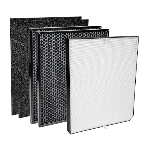 AIRDOCTOR AD ADFITS BOTH MODELS Genuine Filter Replacements One Year Combo Pack Includes UltraHEPA Filter & CarbonGas TrapVOC & Pre Filters (AD ADOne Year Combo Pack)