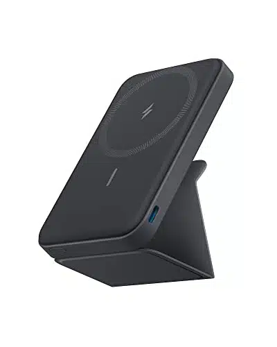 Anker Magnetic Battery, ,mAh Foldable Magnetic Wireless Portable Charger with Stand and USB C (On The Side), Only for iPhone PlusProPro Max, iPhoneSerie