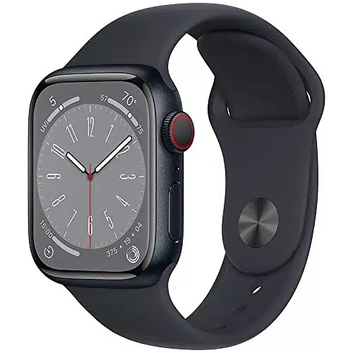Apple Watch Series [GPS + Cellular, mm]   Midnight Aluminum Case with Midnight Sport Band, ML (Renewed)