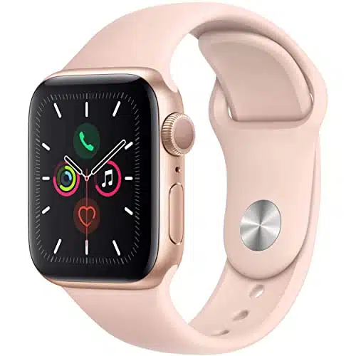 Apple Watch Series (GPS, M)   Gold Aluminum Case with Pink Sand Sport Band (Renewed)