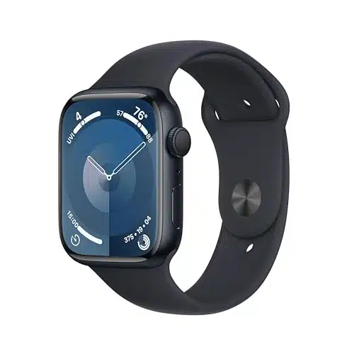 Apple Watch Series [GPS mm] Smartwatch with Midnight Aluminum Case with Midnight Sport Band ML. Fitness Tracker, Blood Oxygen & ECG Apps, Always On Retina Display (Renewed)