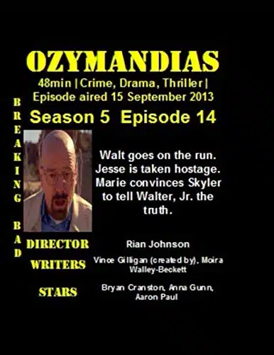 Breaking Bad   Ozymandias ( Big Size Notebook ) (Library and Home Decaration   School and College  Coffee Tea Table  Girlfriends and Boyfriends ... Television Notebook Tv Show Friends Series