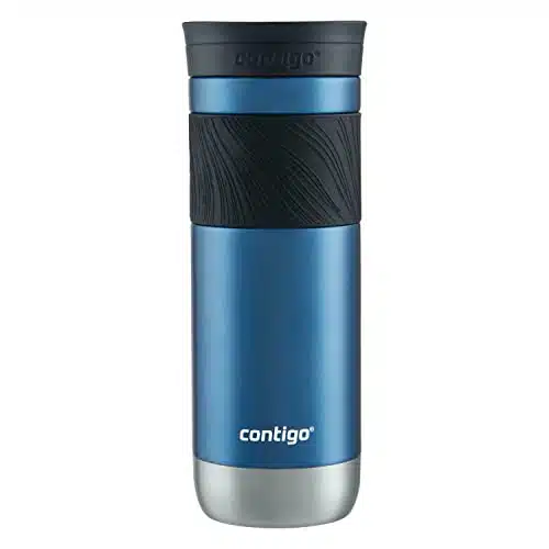 Contigo Byron Vacuum Insulated Stainless Steel Travel Mug with Leak Proof Lid, Reusable Coffee Cup or Water Bottle, BPA Free, Keeps Drinks Hot or Cold for Hours, oz, Blue Corn